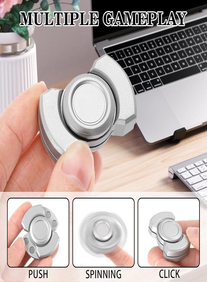 VATTU Slider for Stress Relief, for Focus Enhancement and Relaxation Silvery Stress Relief Toys Adults with Smooth Quiet Operation Ideal - Image 3